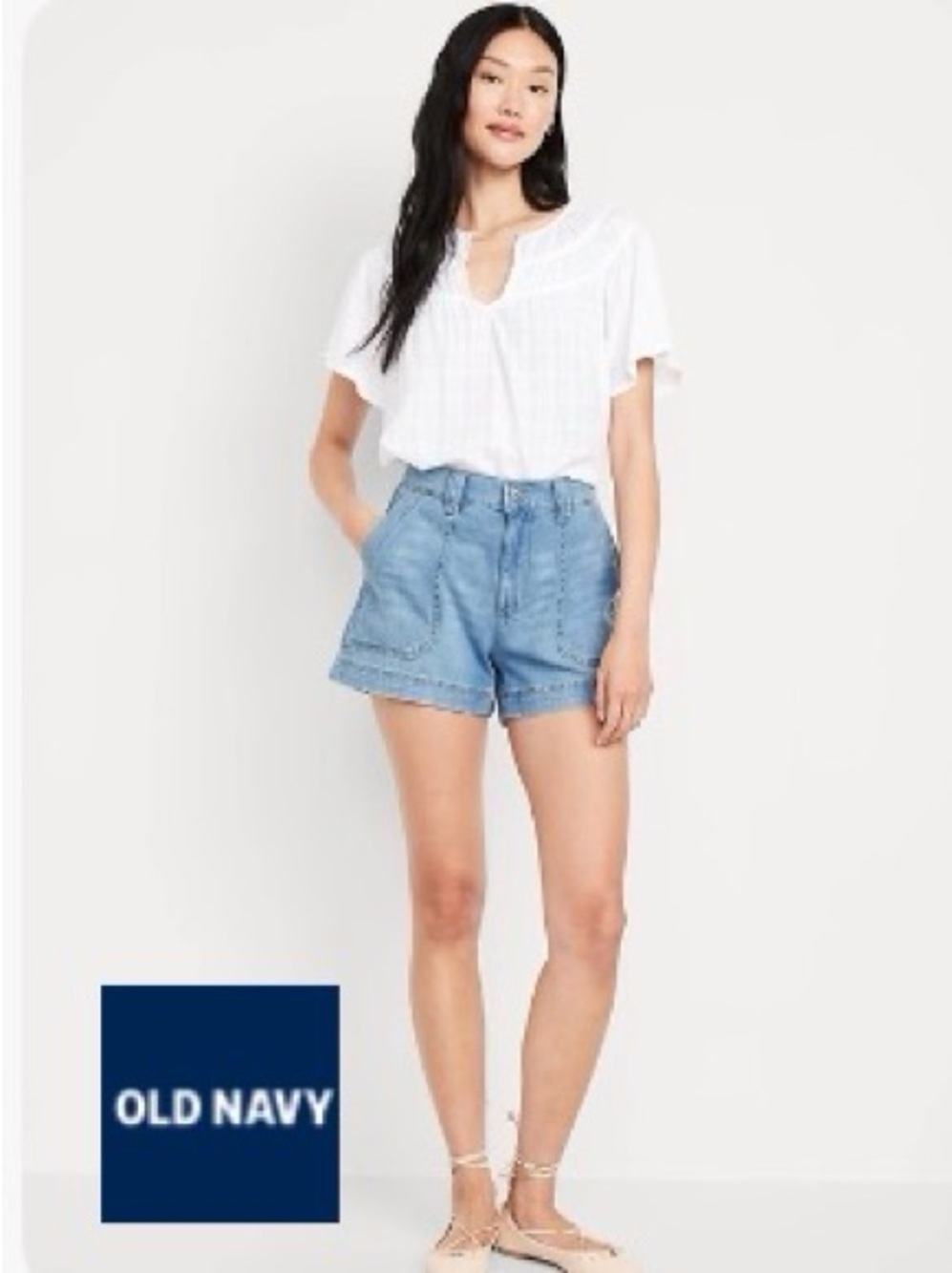 Old Navy Light Blue Denim Jean Shorts